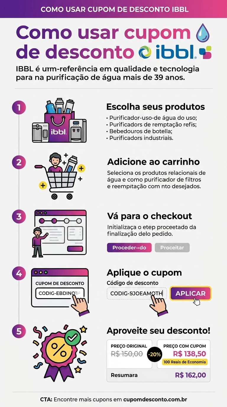Como usar cupom de desconto IBBL Como usar cupom IBBL — guia passo a passo